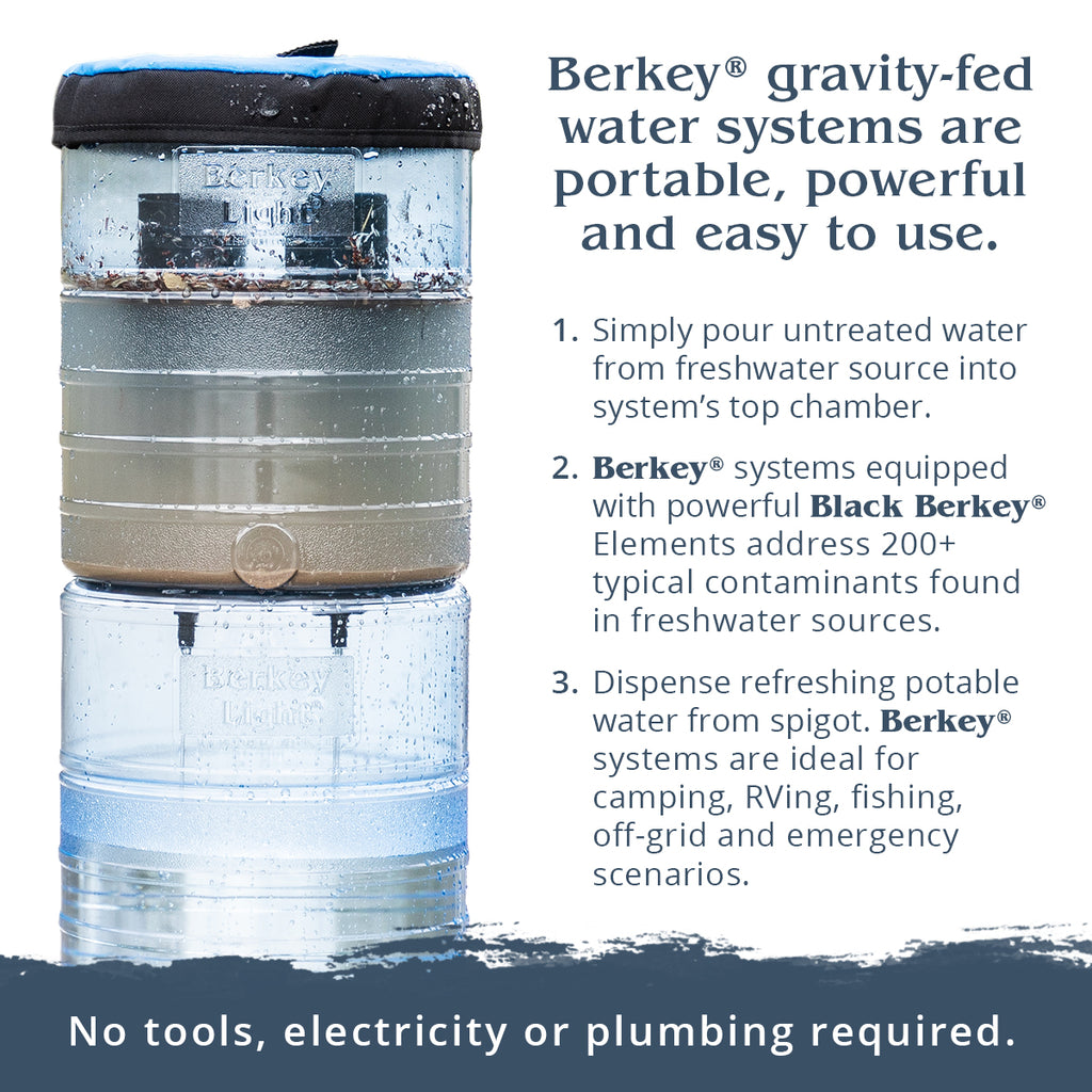Berkey Water Filtration System with 2 Filters – Provisions for Health &  Healing